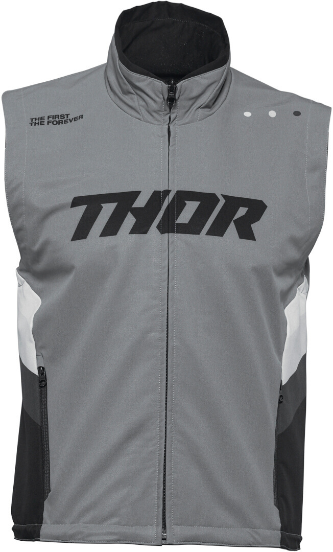 Thor Warm Up Motocross Vest, black-grey, Size L, black-grey, Size L