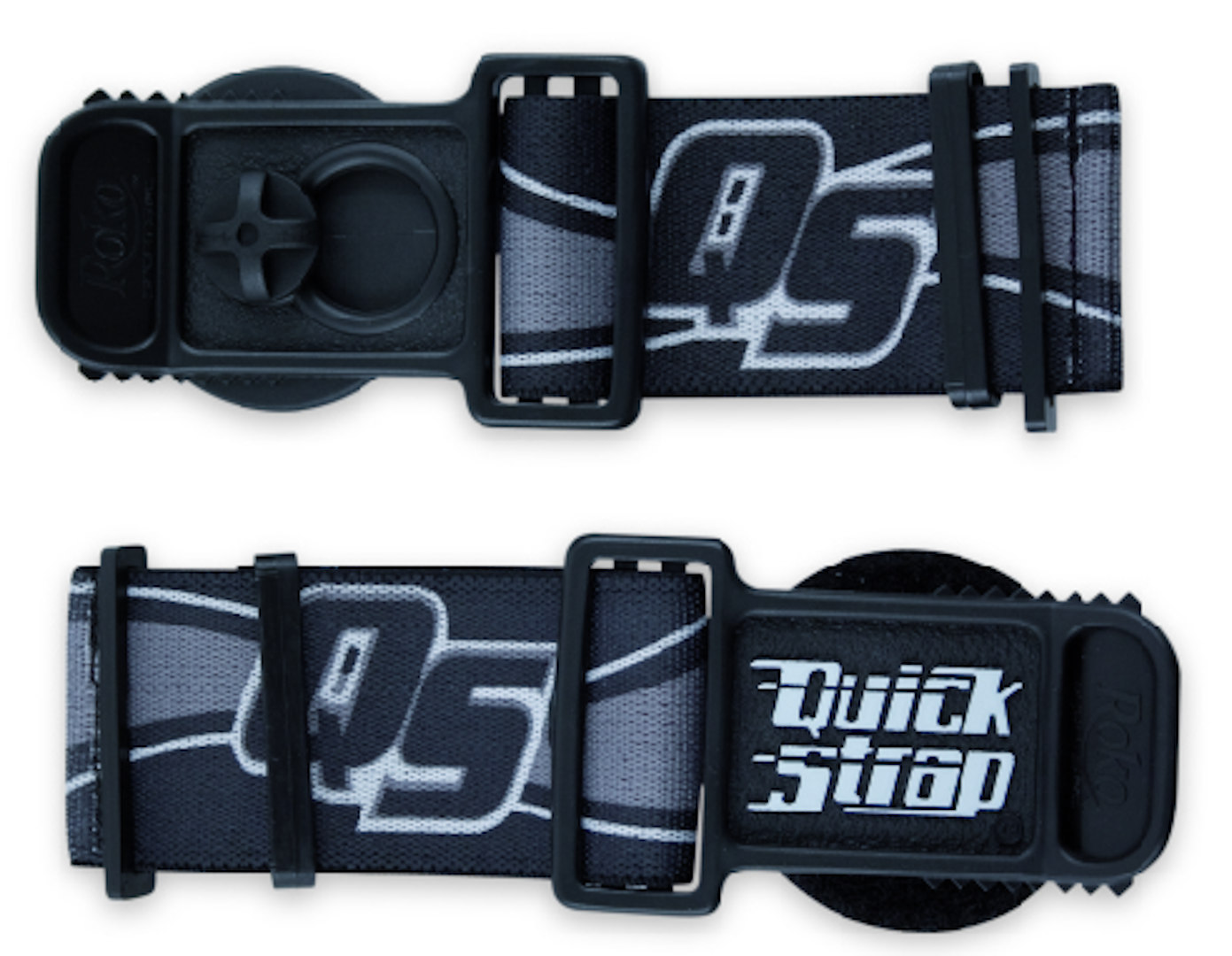 Acerbis Quick Strap Goggles Mounting System, black, black, Size One Size