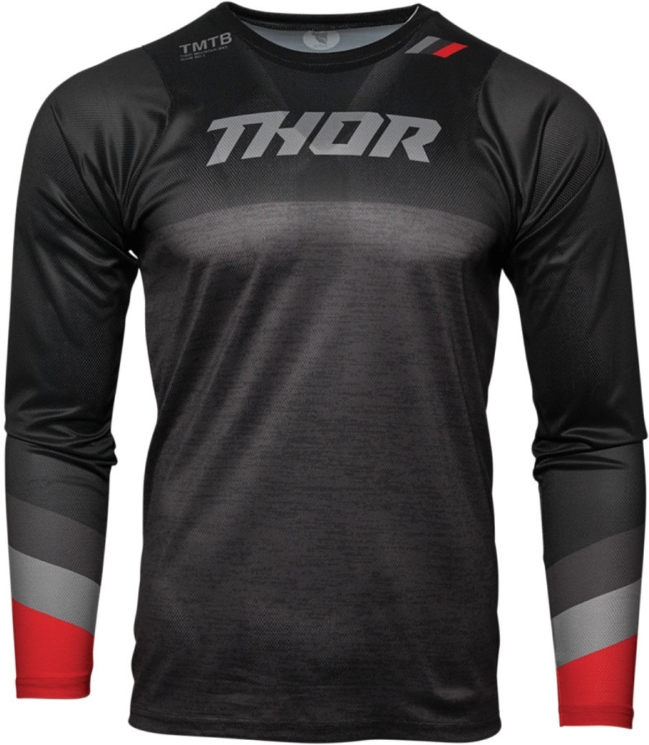 Image of Thor Assist Maglia da bicicletta a maniche lunghe, nero-grigio, dimensione L