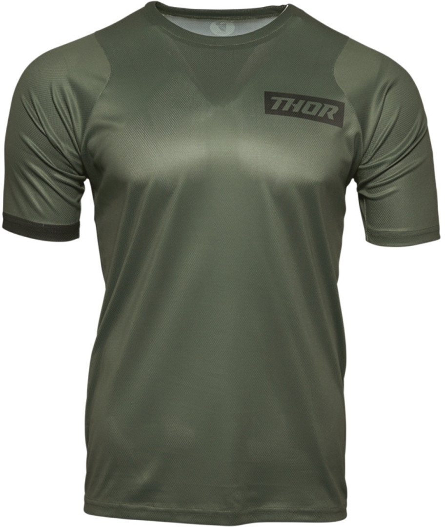 Thor Assist Fiets korte mouw Jersey, groen, afmeting M