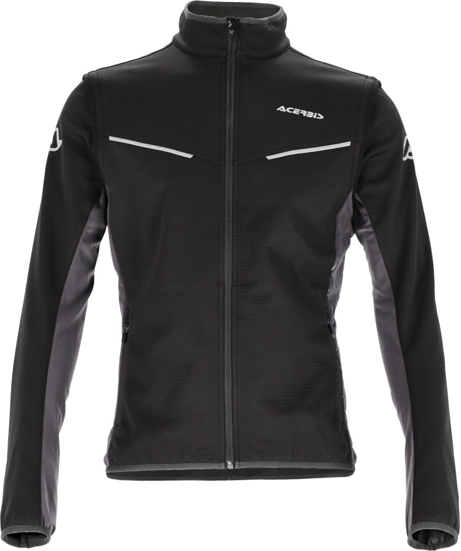 Image of Acerbis Track Softshell Giacca Moto, nero-grigio, dimensione XL