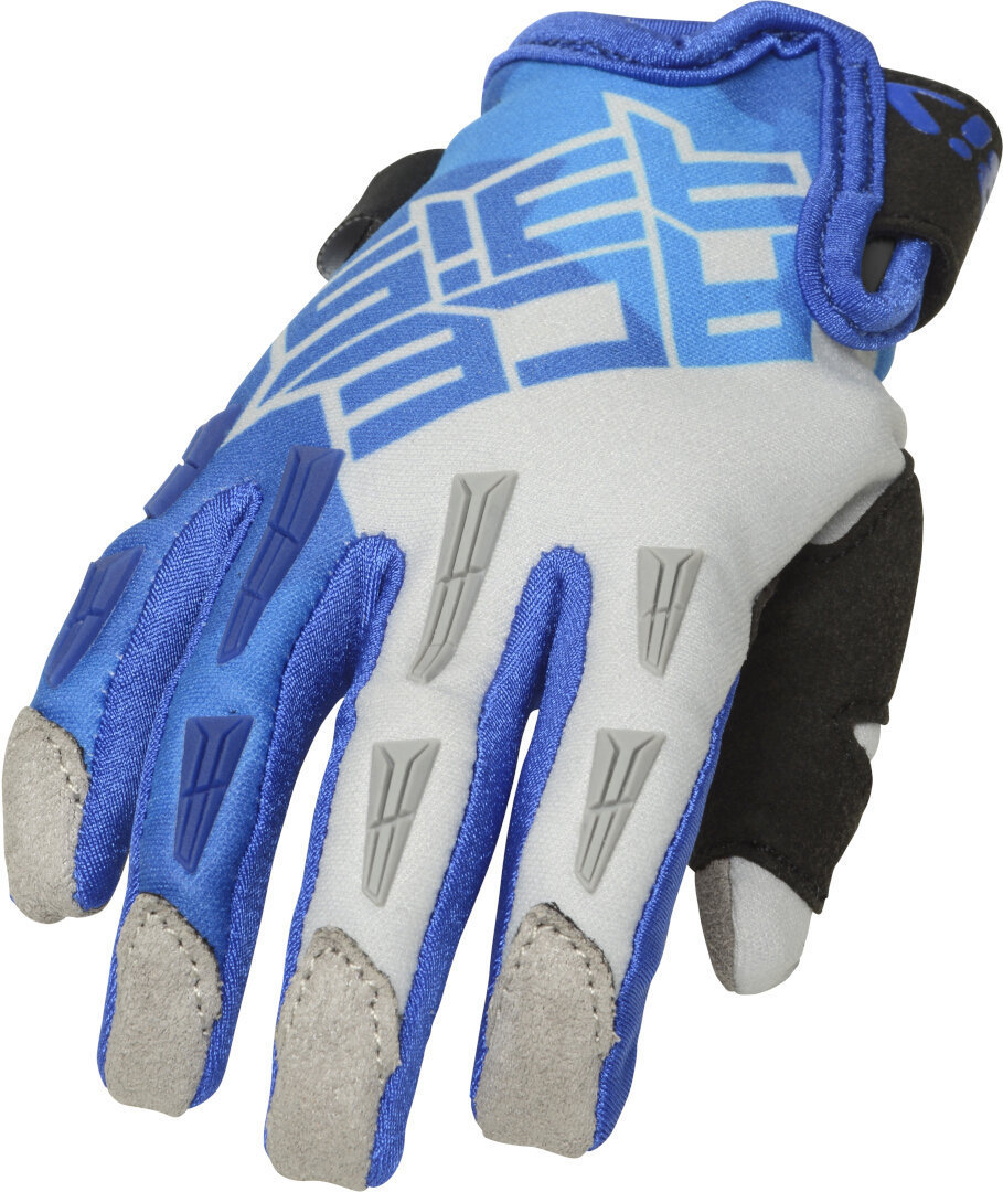 Acerbis CE MX X-K Kids Motorcycle Gloves, grey-blue, Size XS, grey-blue, Size XS