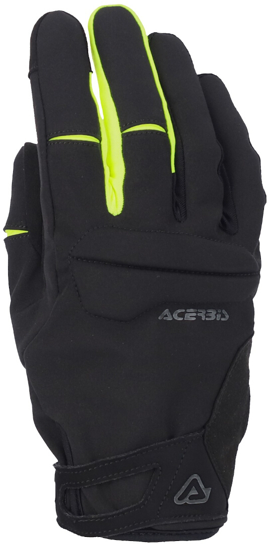 Side view of Acerbis Urban WP2 Motorcycle Gloves, black-yellow, Size XS for Men