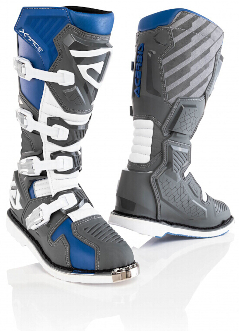 Acerbis X-Race Motocross Boots, grey-blue, Size 39, grey-blue, Size 39
