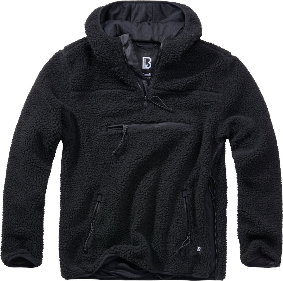 Brandit Teddyfleece Worker Pullover, black, Size S, black, Size S