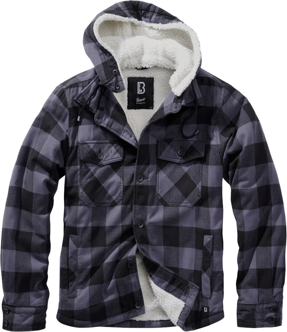 Brandit Lumber Jacket, black-grey, Size S, black-grey, Size S