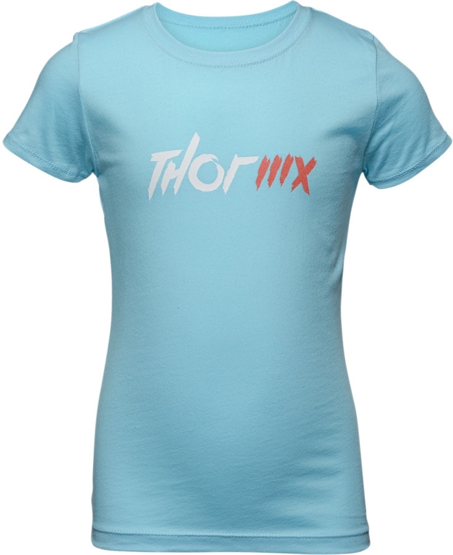 Thor MX Youth Girls T-Shirt, blue, Size S, blue, Size S