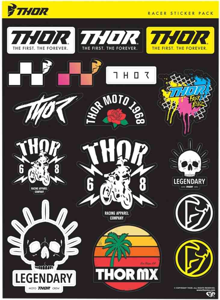 Thor Race Sticker Set