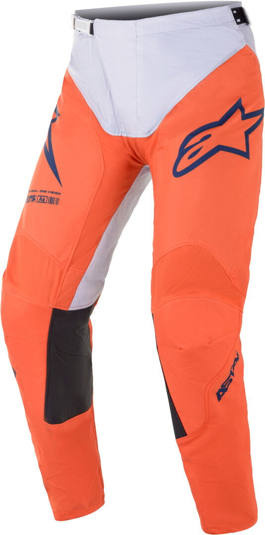 Alpinestars Racer Braap Motorcross Broek, wit-oranje, afmeting 30
