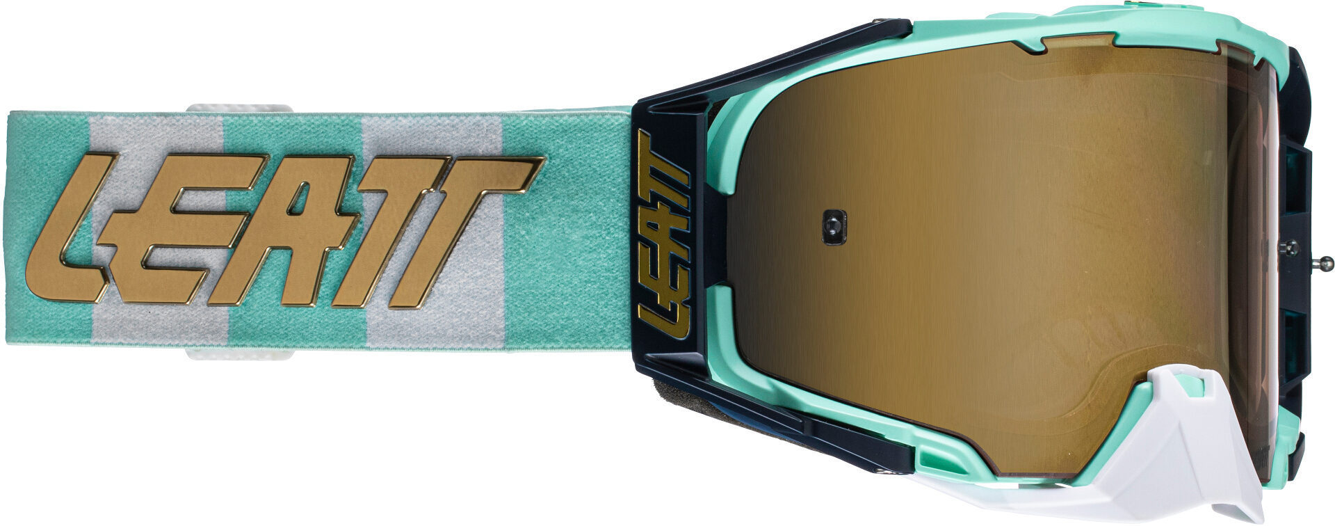Leatt Velocity 6.5 Iriz Guard Motocross Goggles, turquoise, turquoise, Size One Size