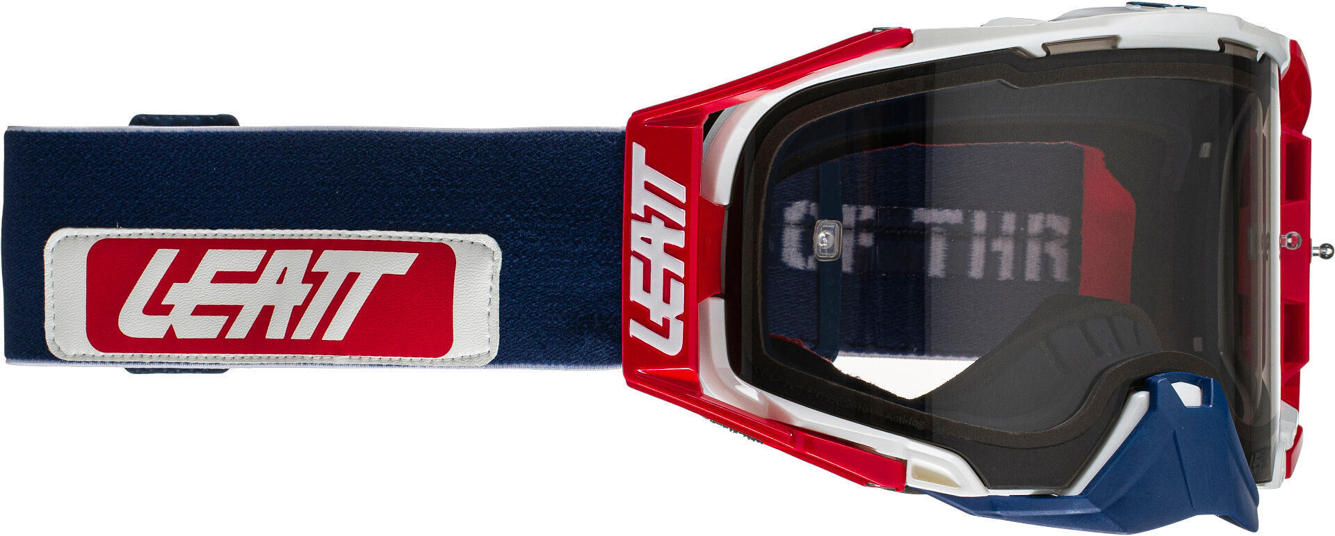 Leatt Velocity 6.5 News Motocross Goggles, red-blue, red-blue, Size One Size