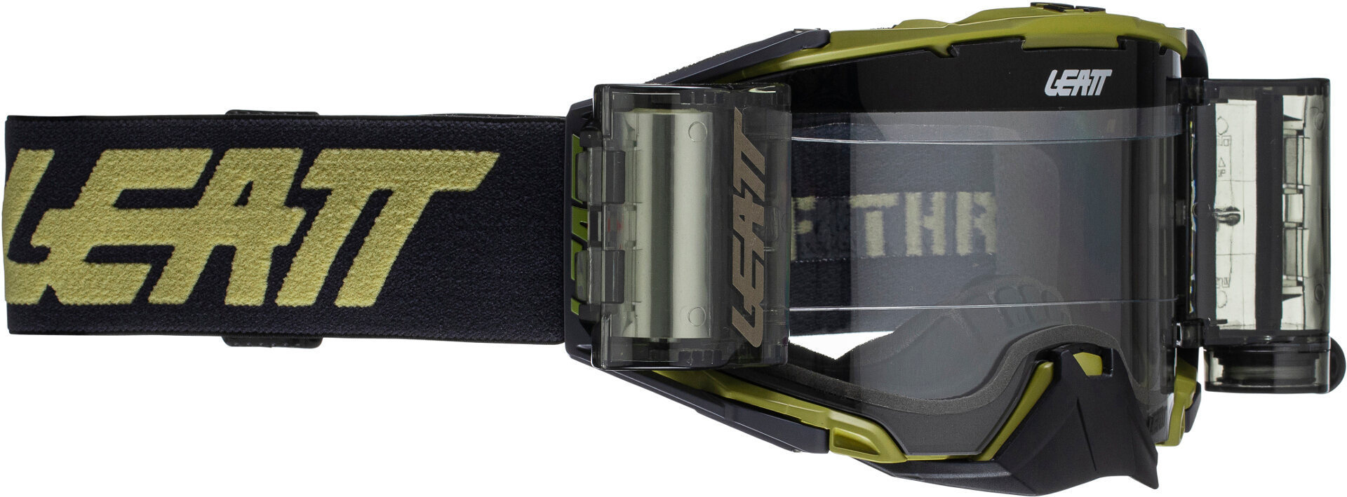 Leatt Velocity 6.5 Roll-Off Combat Motocross Goggles, black-red-orange, black-red-orange, Size One Size
