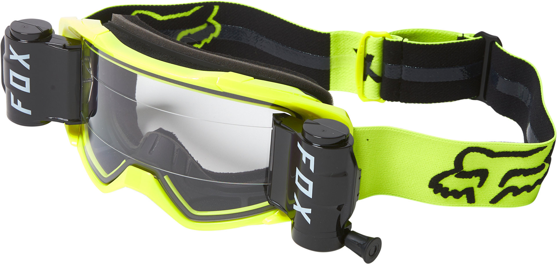 FOX Vue Stray Roll-Off/Tear-Off Motocross beskyttelsesbriller Sæt, sort-gul