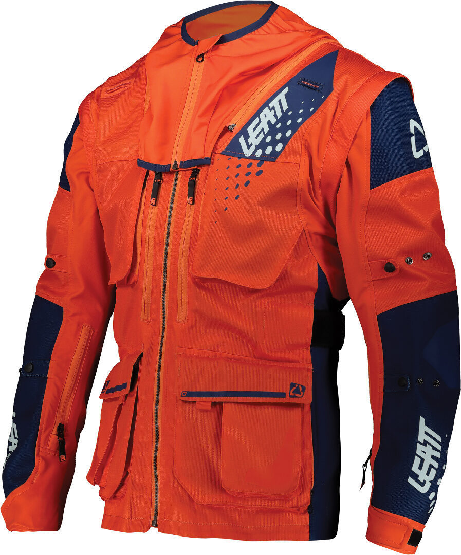 Leatt Moto 5.5 Enduro Motocross Jacket, orange, Size XL, orange, Size XL