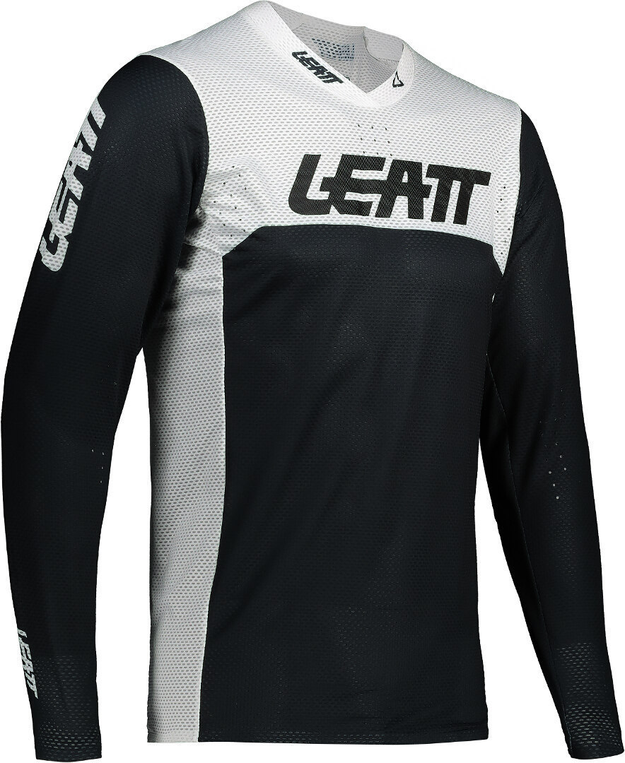 Leatt Moto 5.5 Ultraweld Bold Motocross Jersey, black-white, Size XL, black-white, Size XL