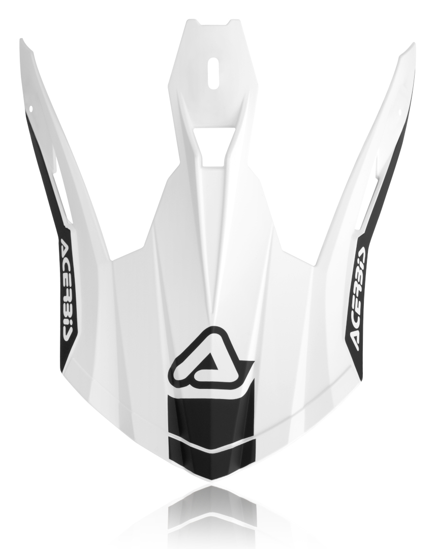 Image of Acerbis Steel Carbon/X-Pro VTR Picco del casco, nero-bianco