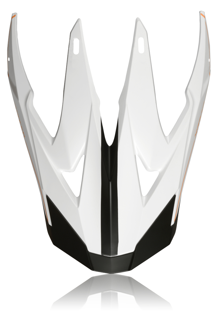 Acerbis X-Racer VTR Helmet Peak, black-white, black-white, Size One Size