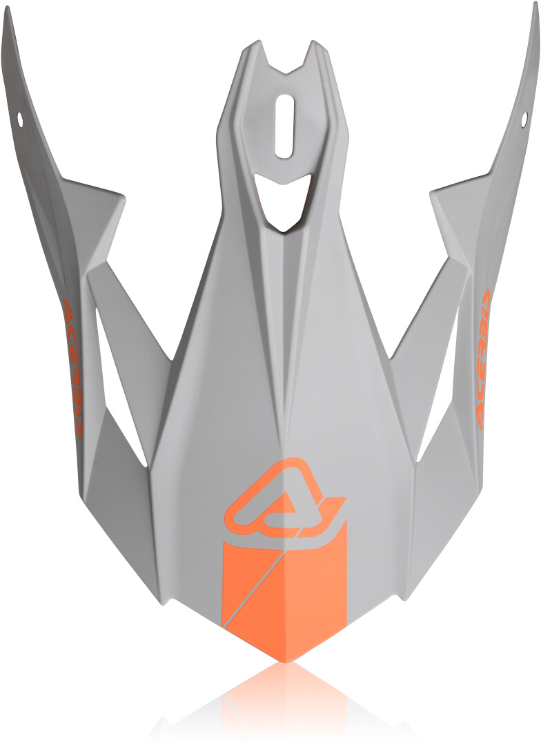Acerbis X-Track Helmet Peak, grey-orange, grey-orange, Size One Size