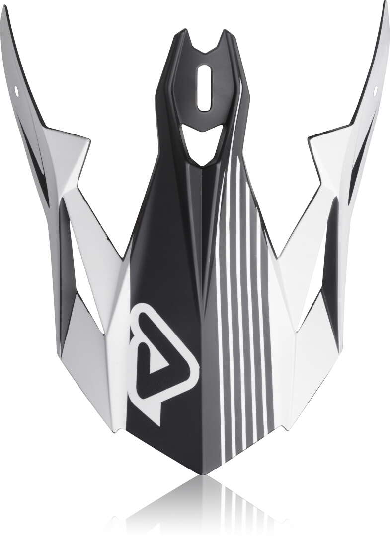Acerbis X-Track Helmet Peak, black-white, black-white, Size One Size