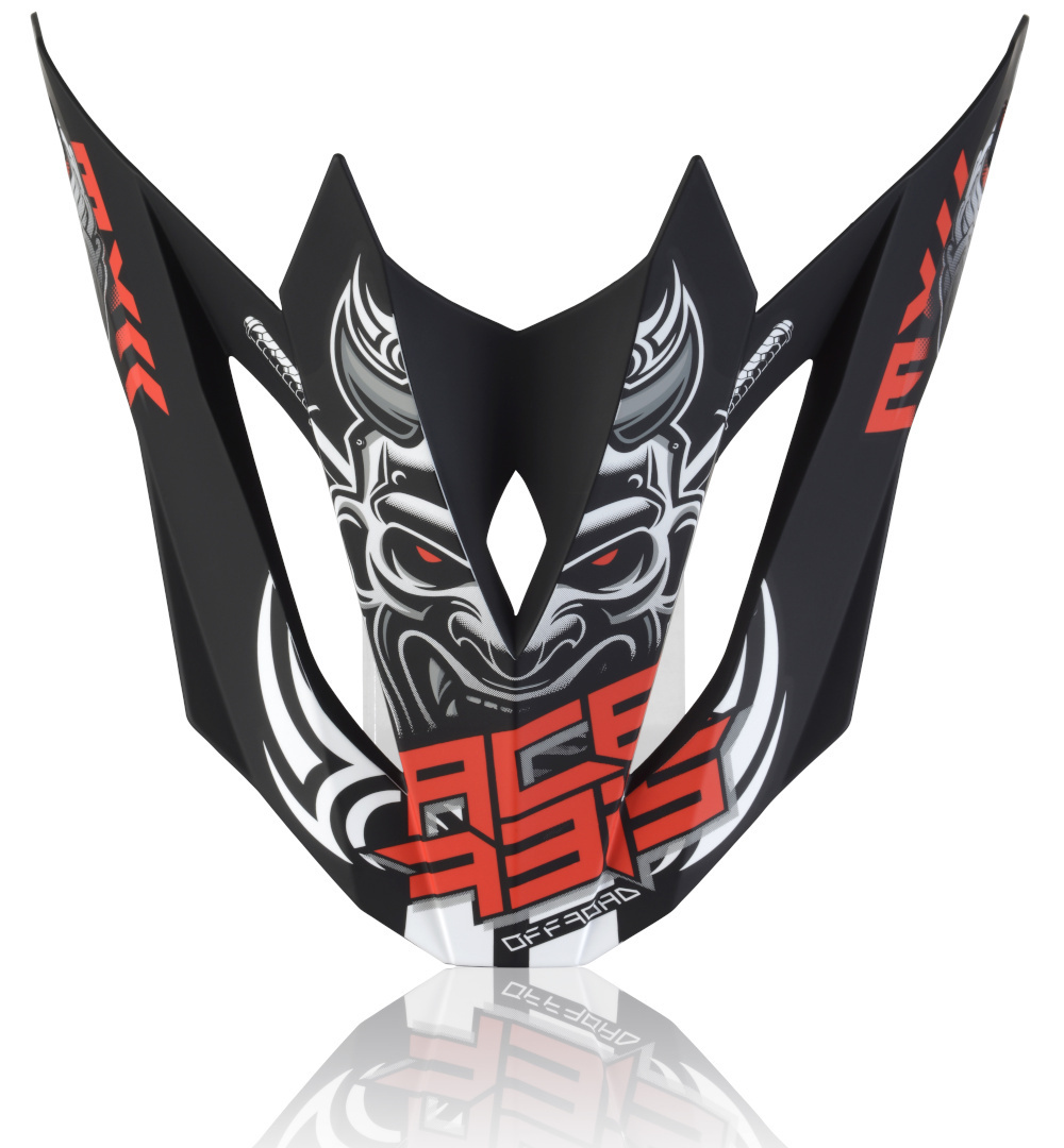Acerbis Profile 4 Helm Piek, zwart-wit-rood