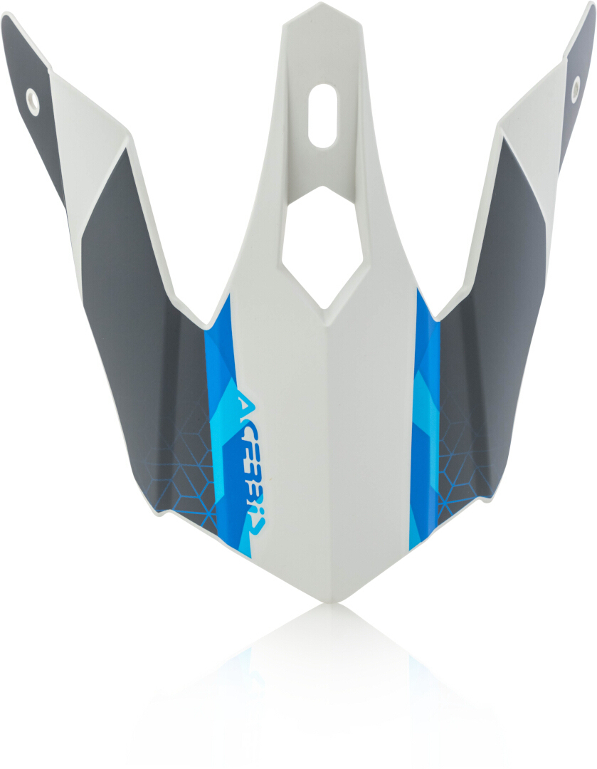 Image of Acerbis Steel Kinder/Eclipse Picco del casco, grigio-bianco-blu per bambini