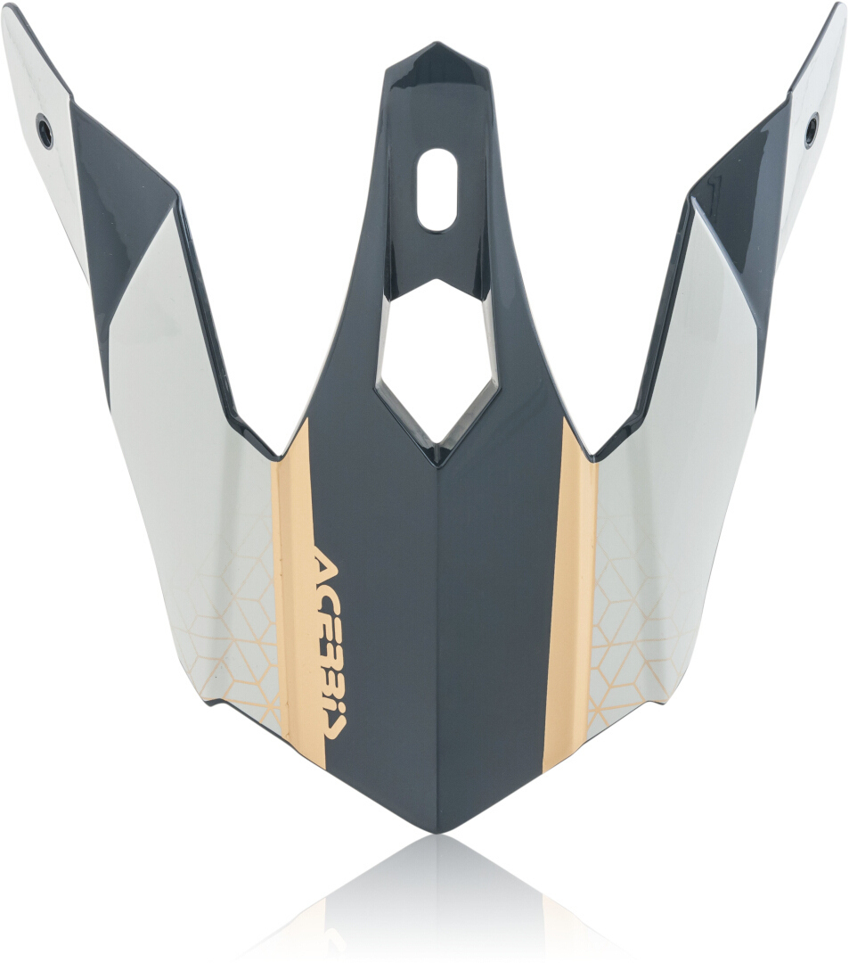 Acerbis Steel Kinder/Eclipse Helmet Peak, grey-gold for Kids, grey-gold, Size One Size