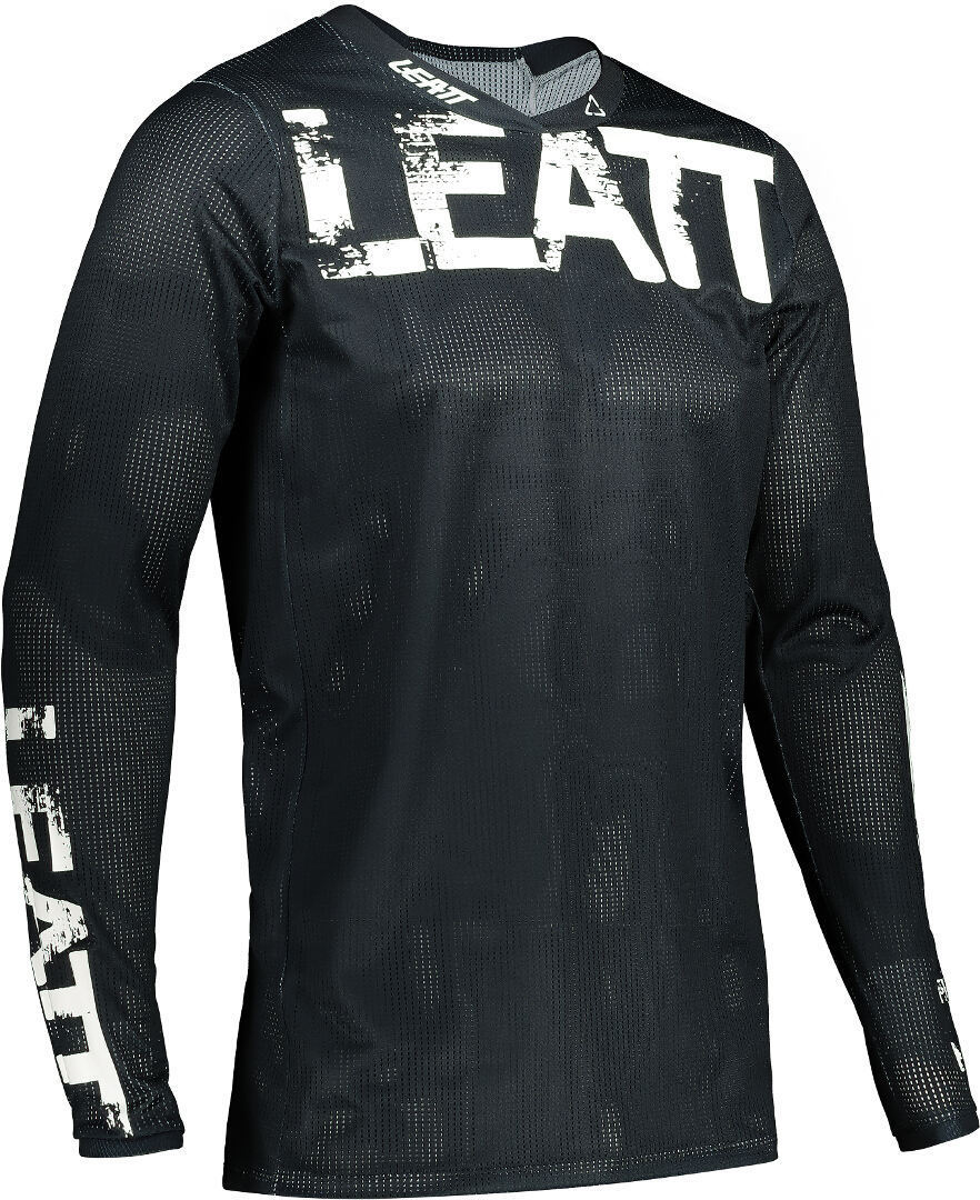Leatt Moto 4.5 X-Flow Maillot motocross, noir, taille S pour Hommes