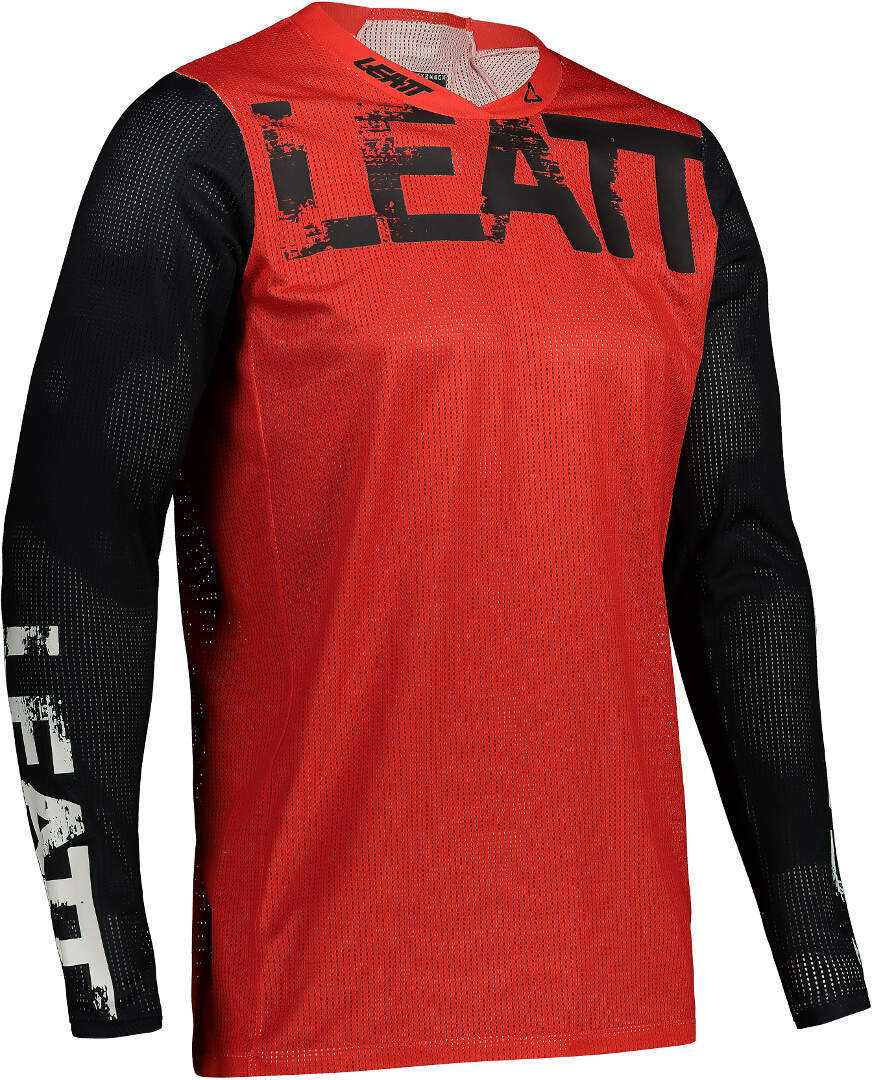 Leatt Moto 4.5 X-Flow Maillot motocross, rouge, taille L pour Hommes