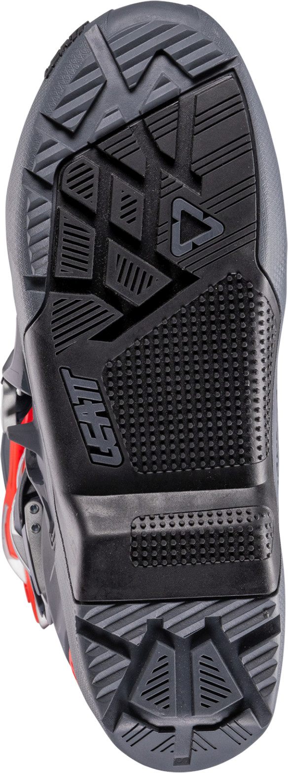 Side view of Leatt Moto 5.5 Flexlock Enduro Motocross Boots, red, Size 44 45 for Men