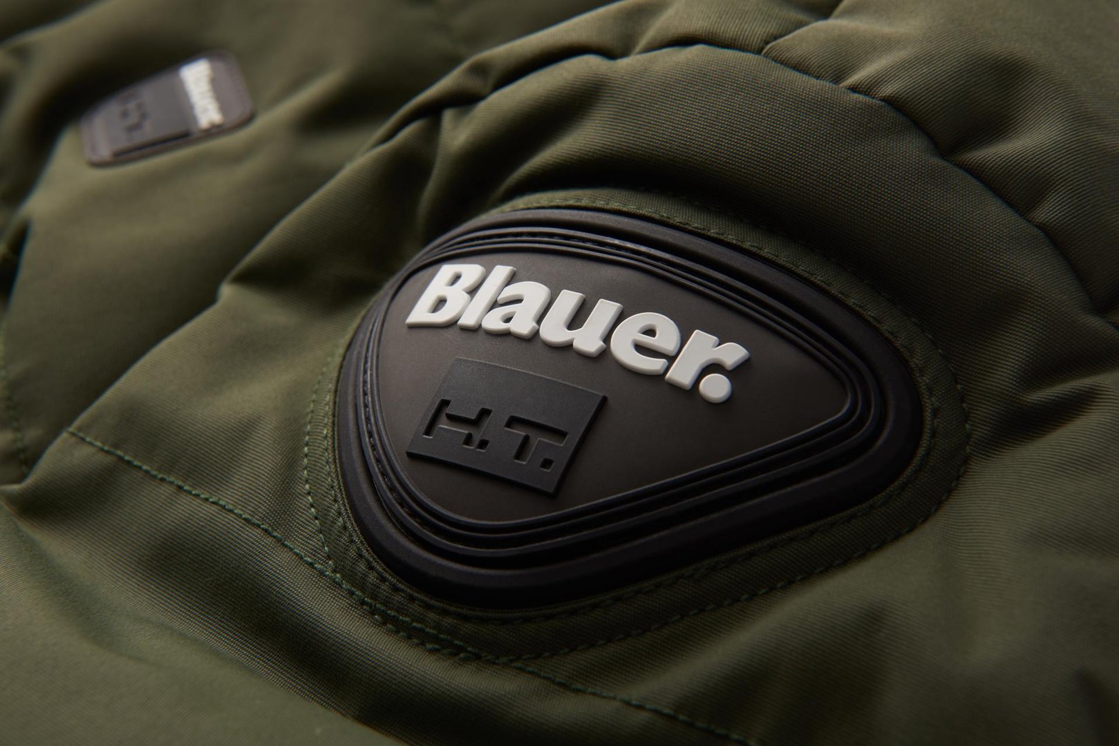 Side view of Blauer College Motorcycle Textile Jacket, green, Size XL for Men