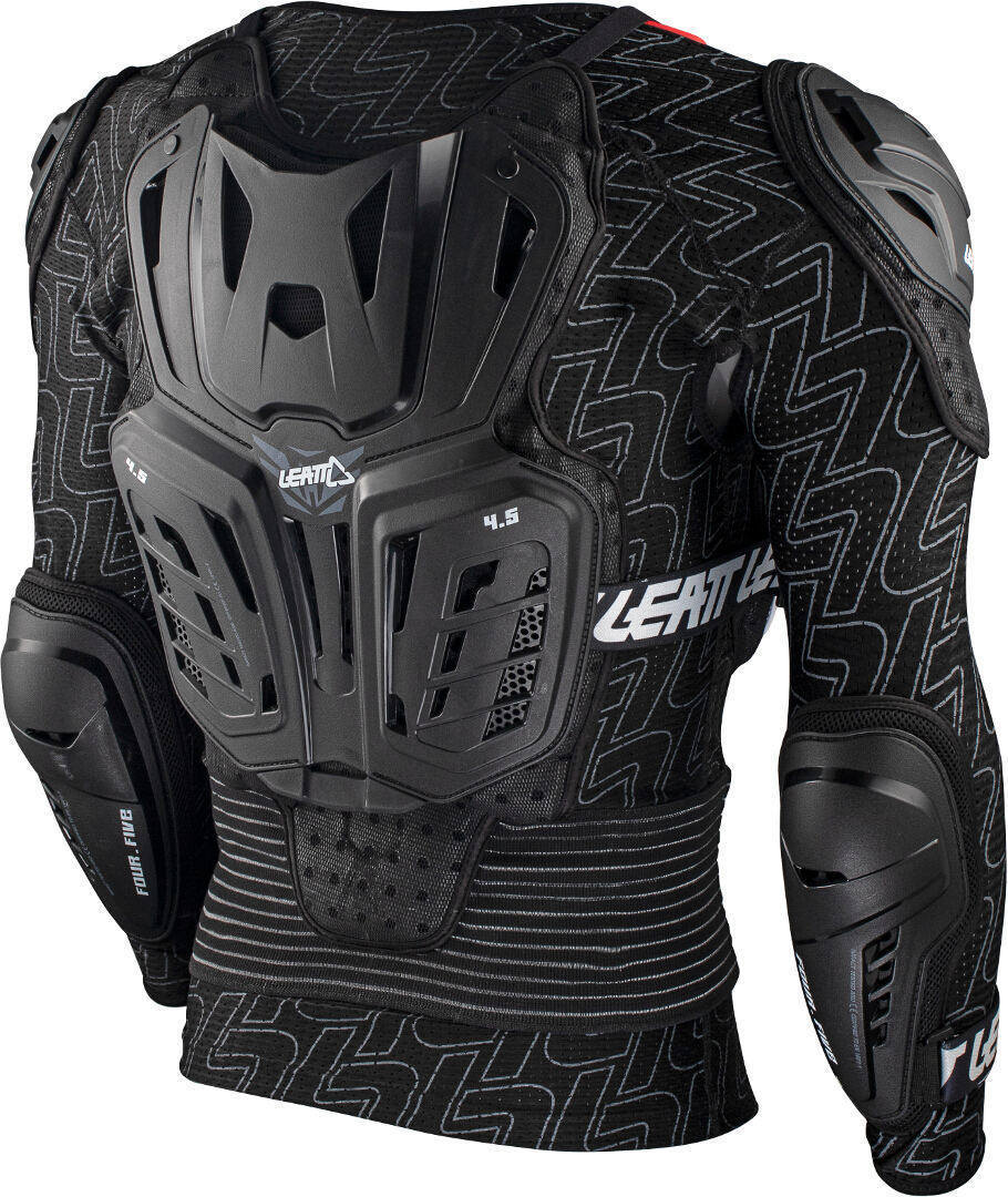 Side view of Leatt 4.5 Pro Body Protector Jacket, black, Size S M for Men