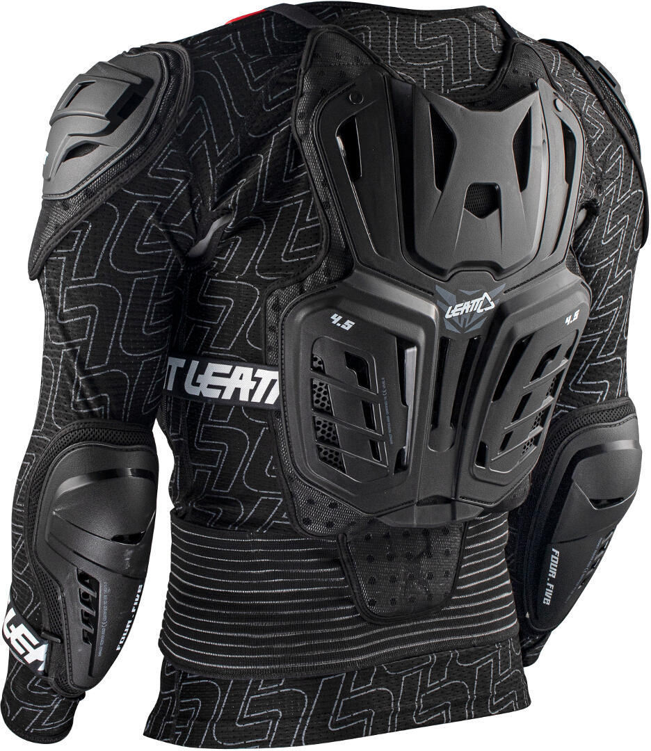 Side view of Leatt 4.5 Pro Body Protector Jacket, black, Size S M for Men