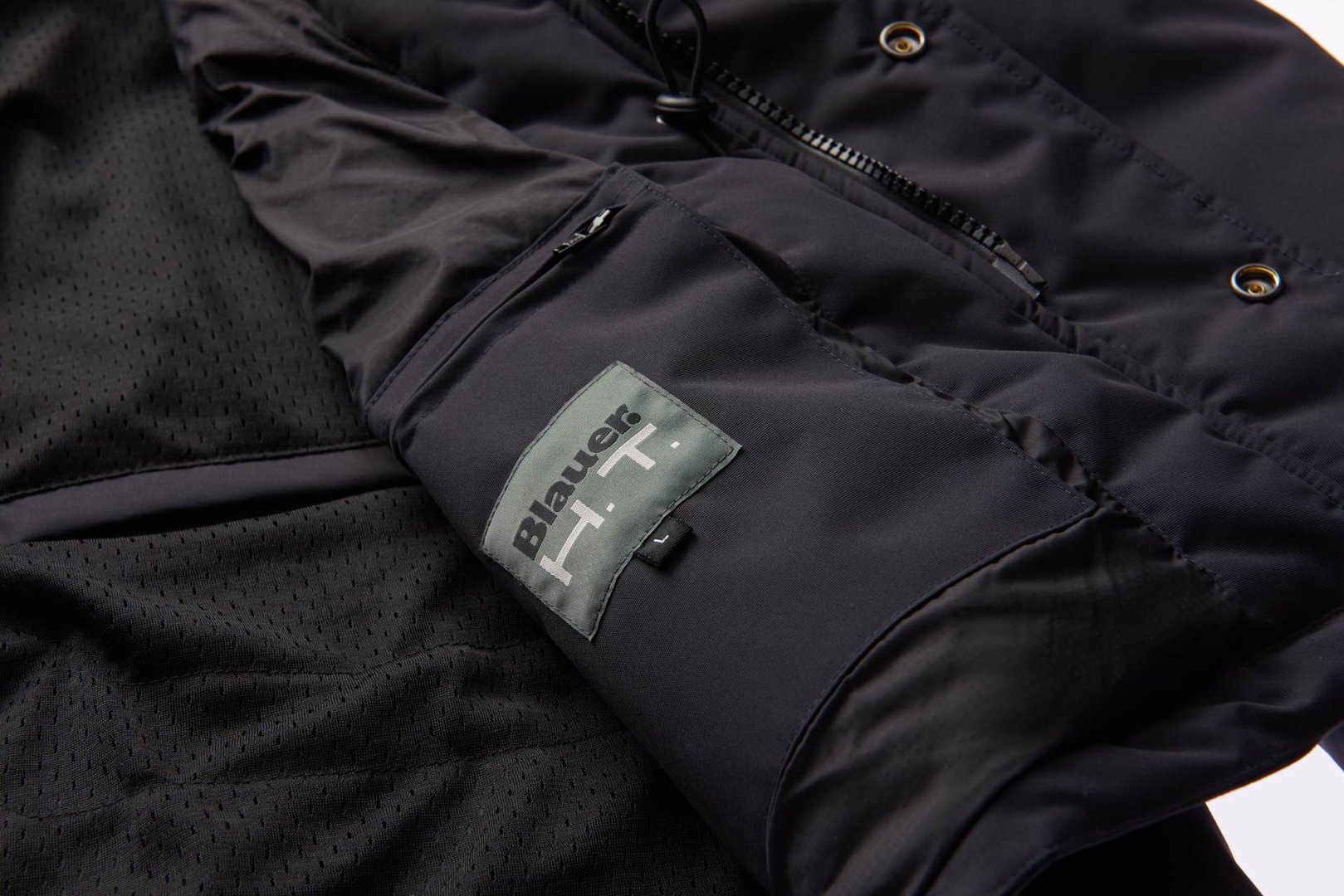 Blauer Ethan Winter Motorrad Textiljacke - Main Image