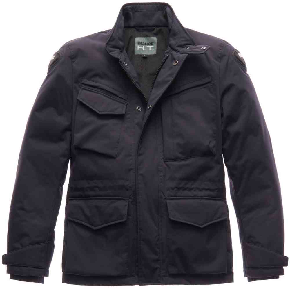 Blauer Ethan Winter Motorrad Textiljacke