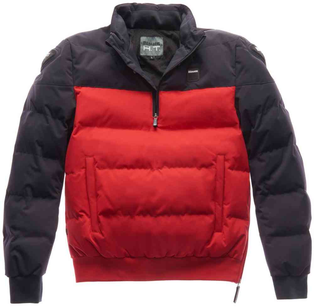 Blauer Winter Pull Bicolor 摩托車紡織夾克。