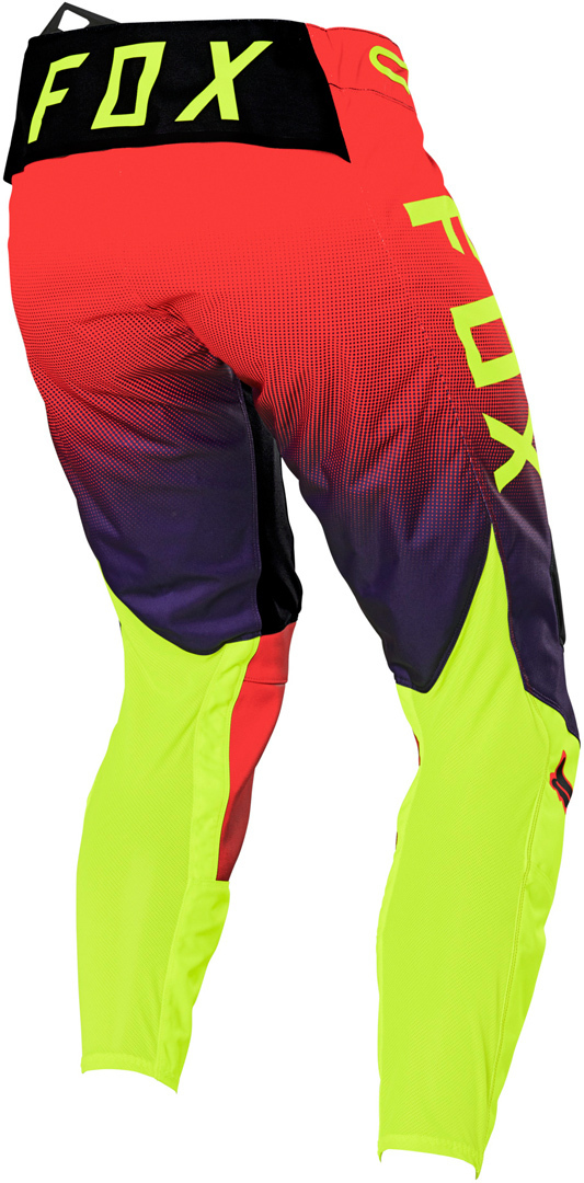 Side view of FOX 360 Voke Motocross Pants, black-yellow, Size 30 for Men