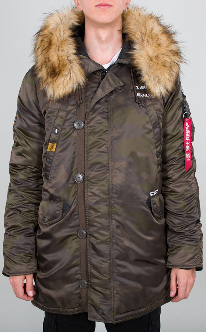 Alpha Industries N3B Airborne Camo Jacka, flerfärgad, storlek S