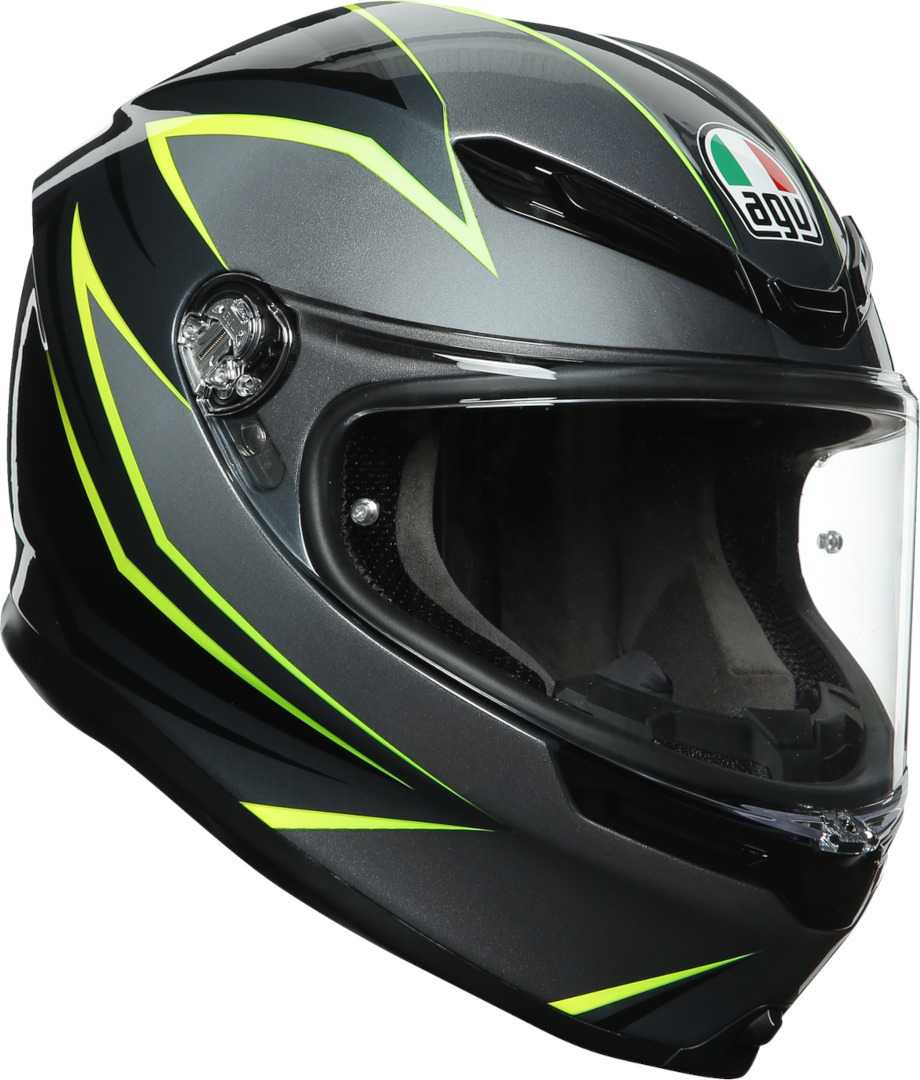 AGV K-6 Flash hjelm, sort-grå-grøn, størrelse L