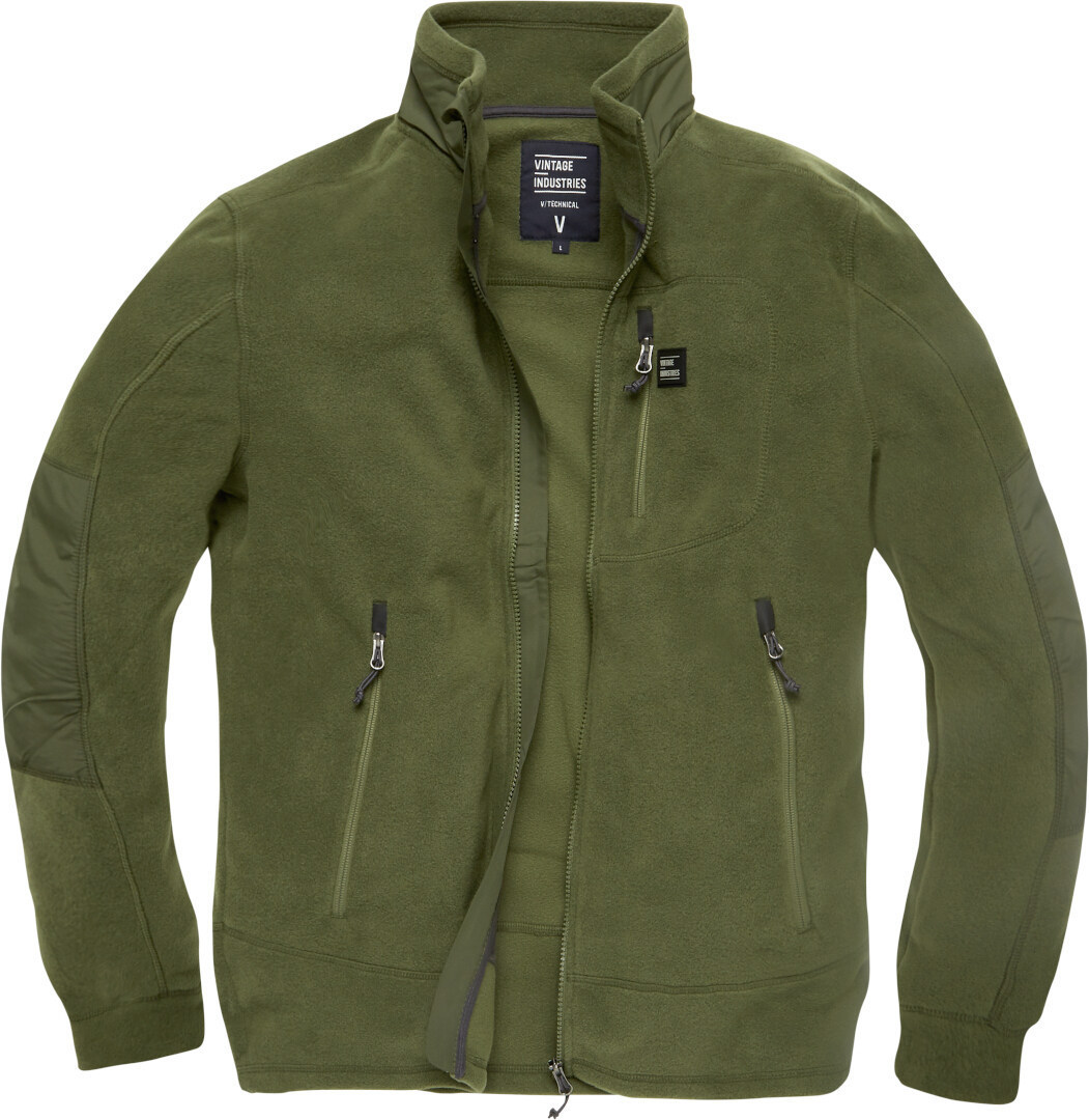 Vintage Industries Tour Polar Fleece Jacket, green, Size S, green, Size S