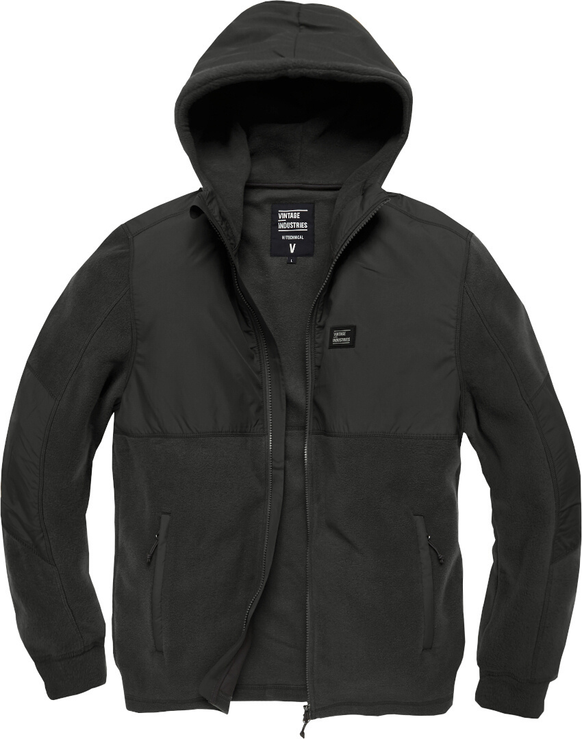 Vintage Industries Landell Polar Fleece Jacket, black, Size S, black, Size S