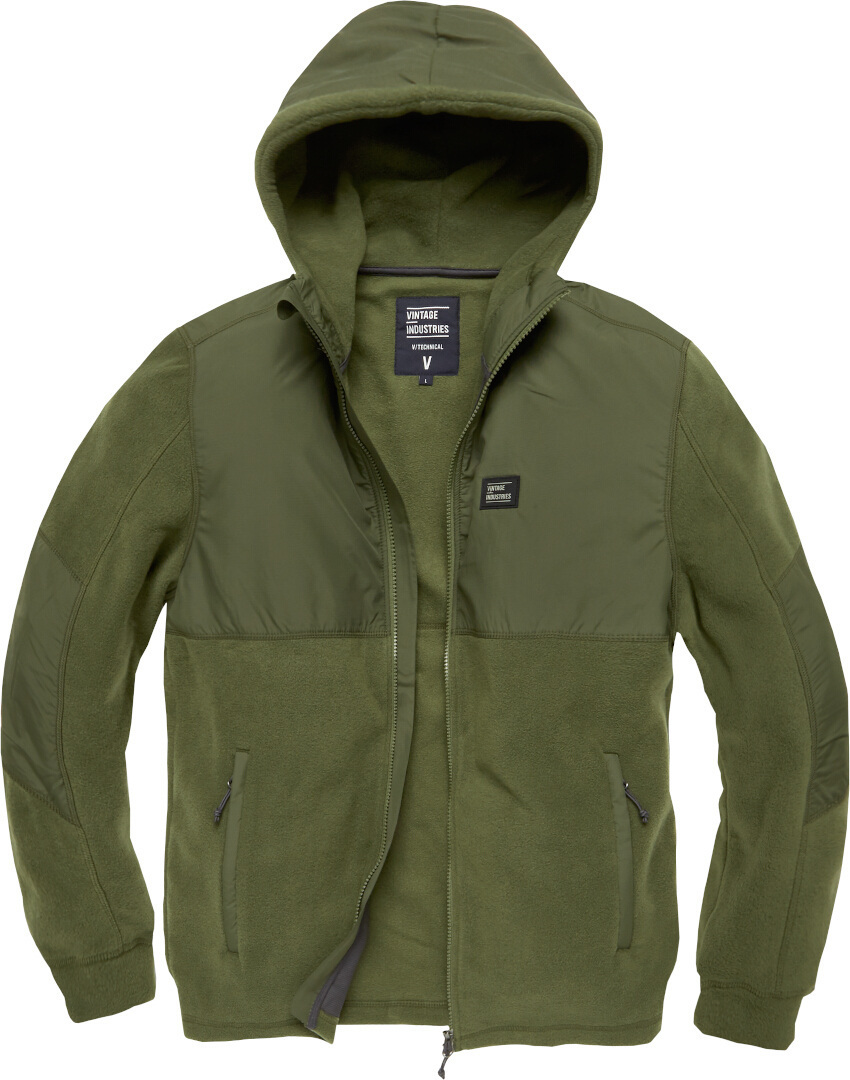 Vintage Industries Landell Polar Fleece Jacket, green, Size S, green, Size S