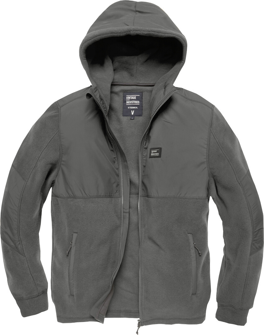 Vintage Industries Landell Polar Fleece Jacket, grey, Size S, grey, Size S