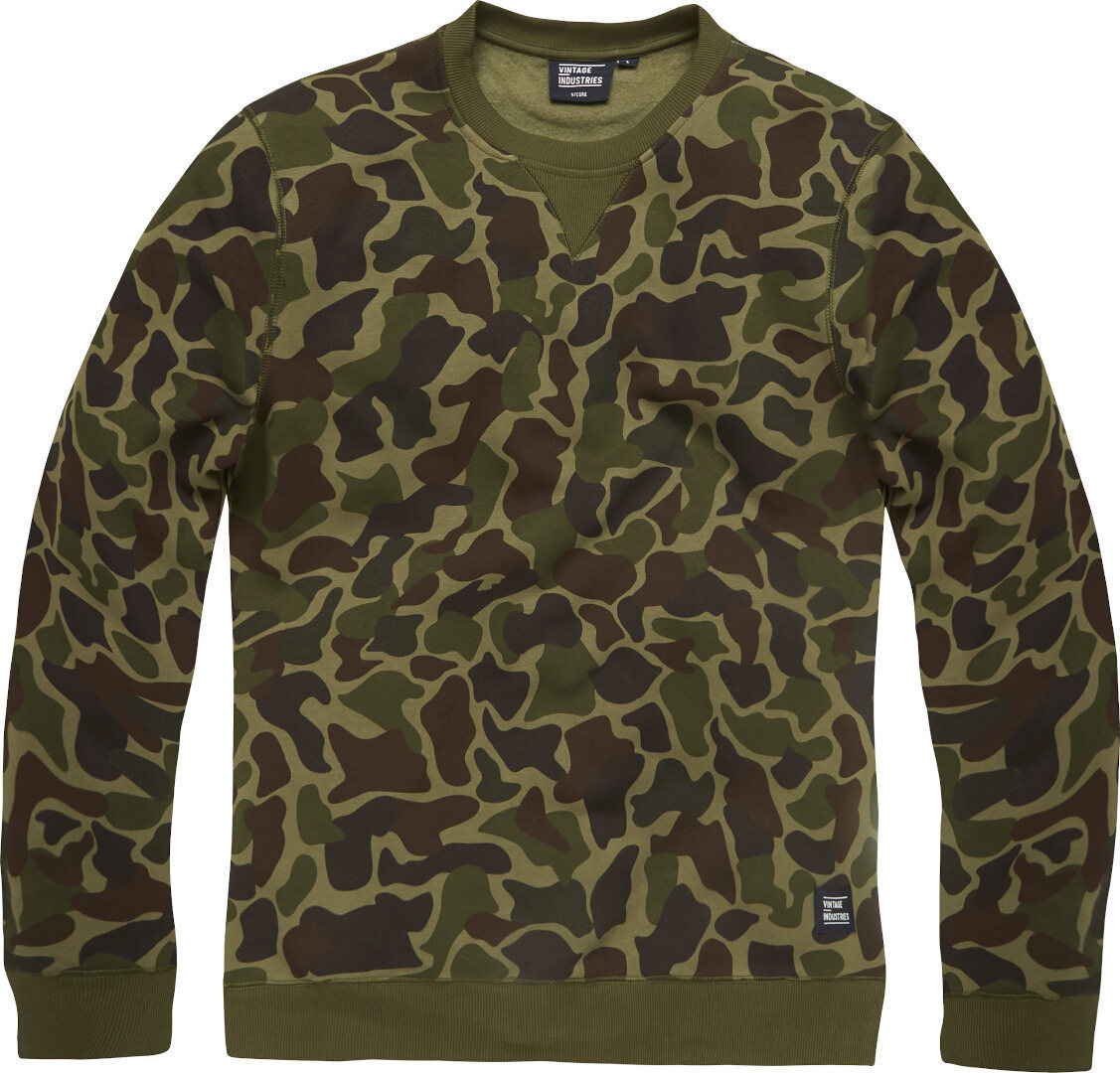 Vintage Industries Camo Greeley Sweatshirt, multicolored, Size S, multicolored, Size S