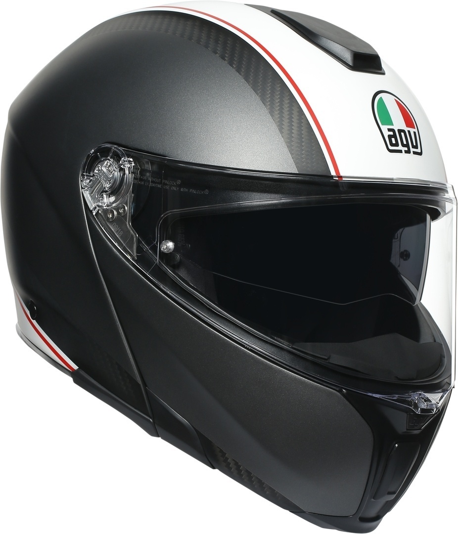 AGV Sportmodular Cover Carbon hjelm, sølv, størrelse XL