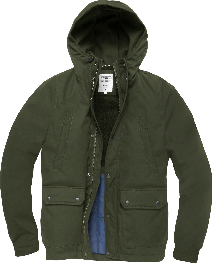 Vintage Industries Ledger Parka, green, Size S, green, Size S