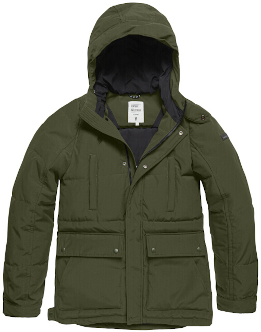 Vintage Industries Milo Parka, grøn, størrelse 2XL