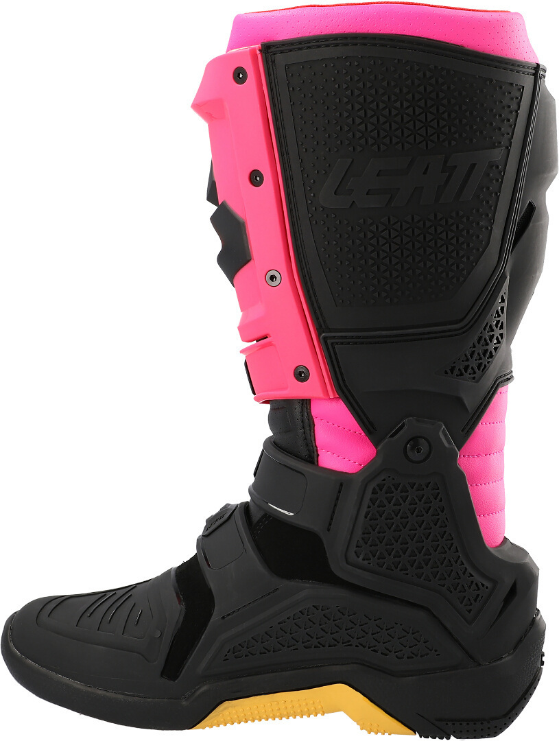 Side view of Leatt 4.5 Motocross Boots, black-pink, Size 48 for Men