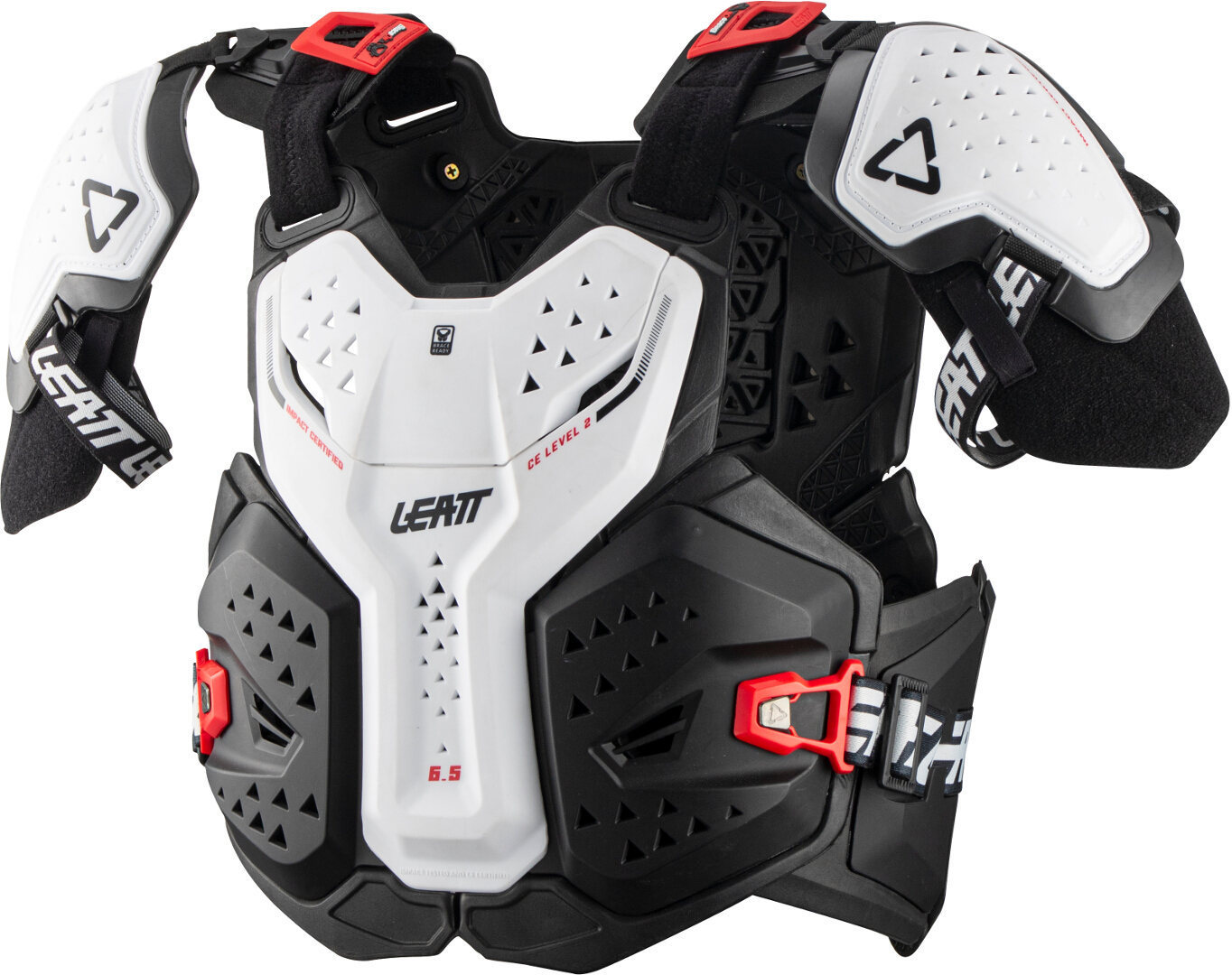Leatt 6.5 Pro Brustprotektor, weiss, Größe 2XL, weiss, Größe 2XL