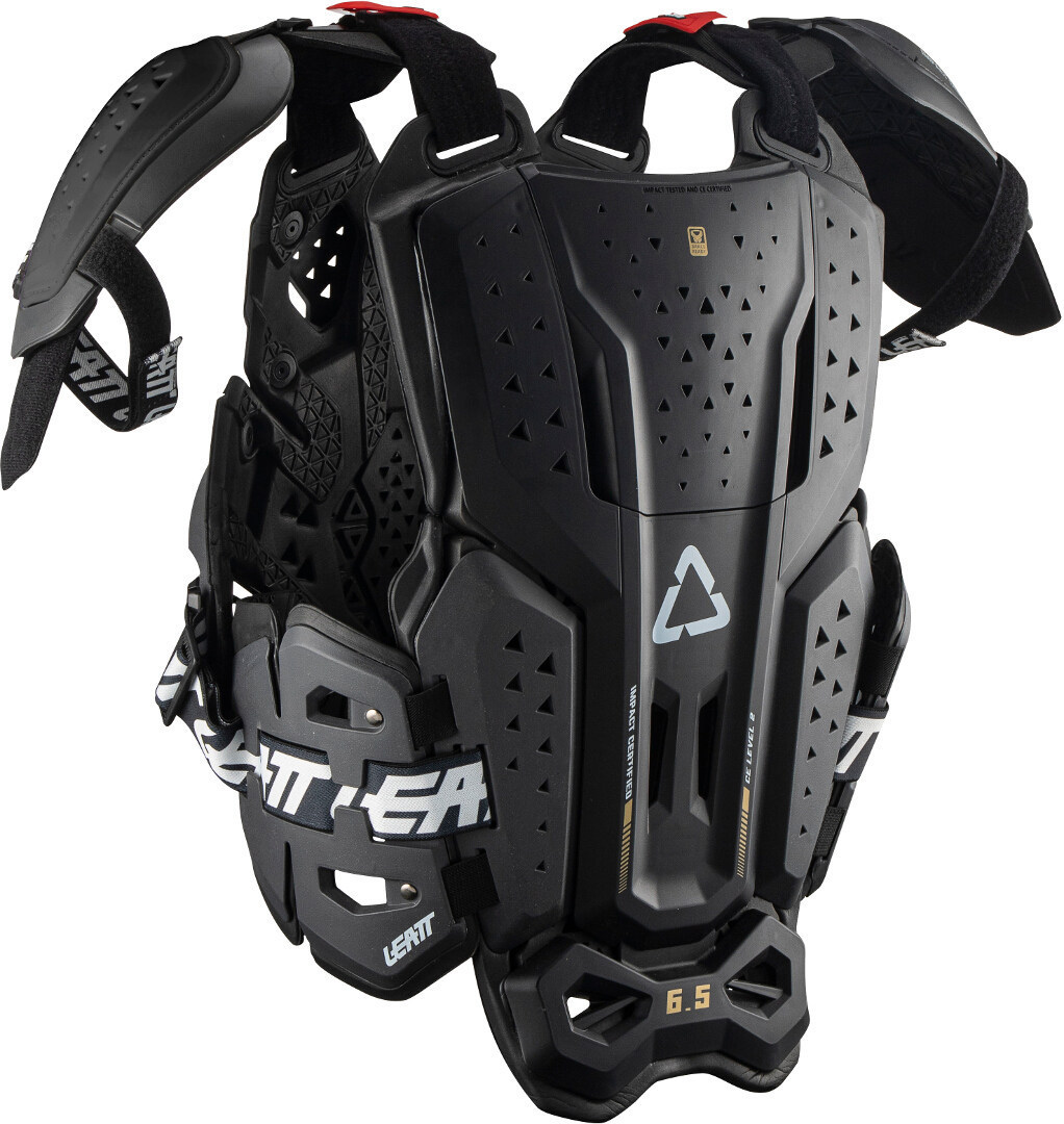 Side view of Leatt 6.5 Pro Chest Protector, black, Size 2XL for Men