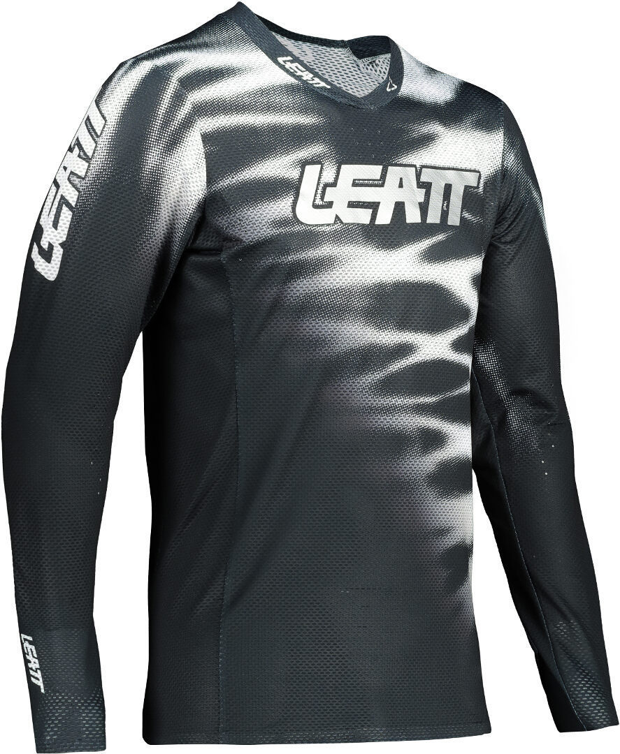 Leatt Moto 3.5 African Tiger Junior Motocross Jersey, black-white, Size 2XS, black-white, Size 2XS